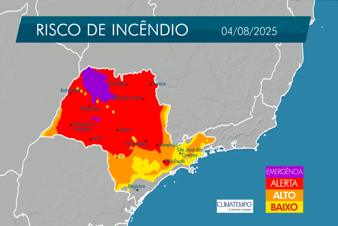 Mapa do dia