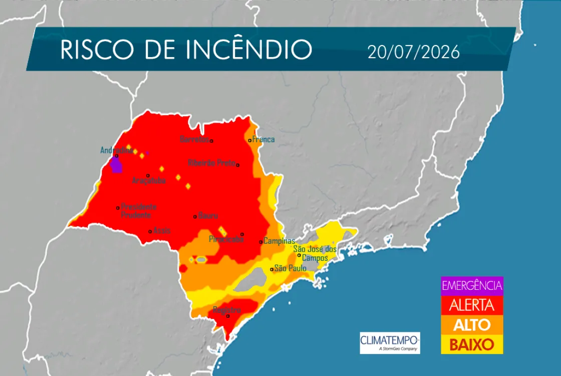 Mapa do dia