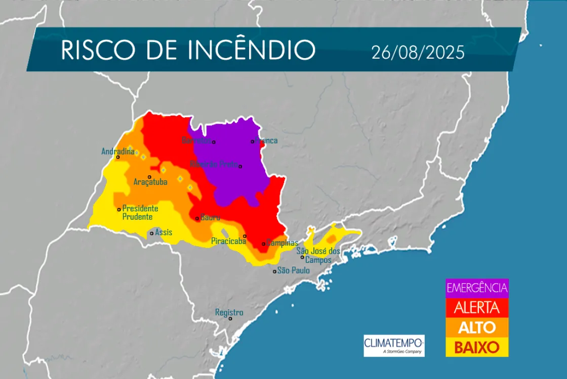 Mapa do dia